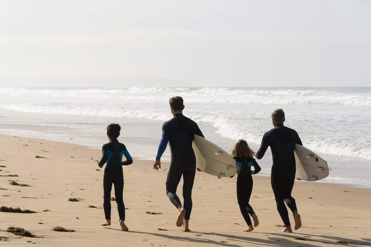famille surfing