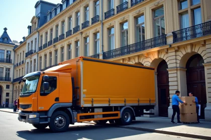 Lift pour déménagement en milieu urbain à Bruxelles