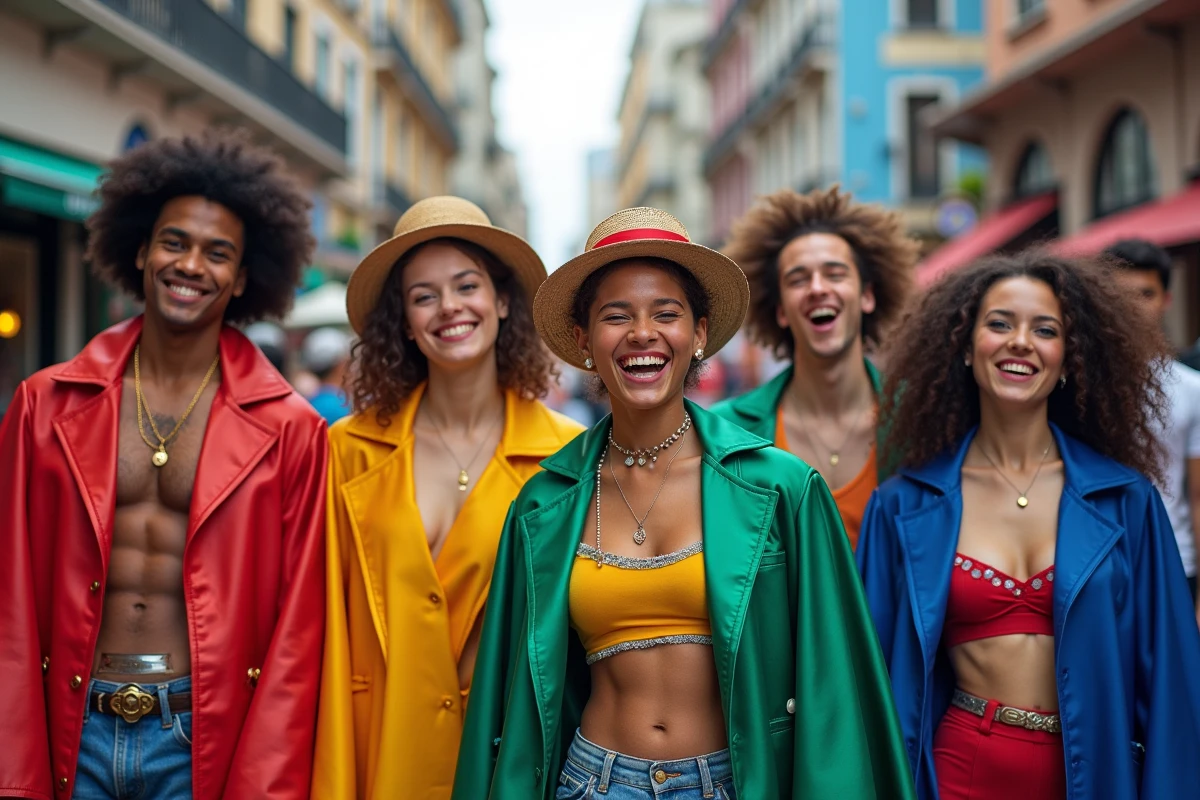 Groupe divers de jeunes fans cosplayant Mr Two